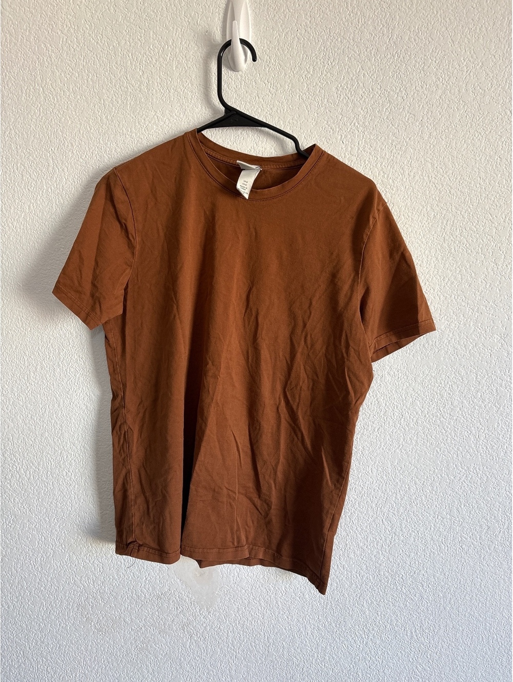 H&M Men's Medium Brown Cotton T-Shirt